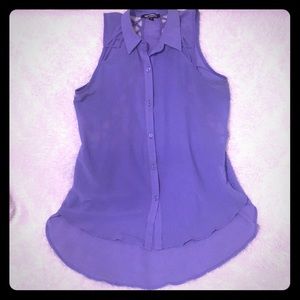 Sheer purple blouse - small